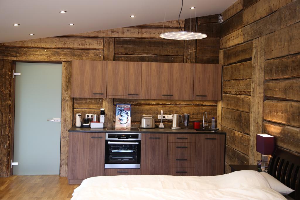 Altribute Studio W Sauna Secure Parking Wifi 90Mbs Liepāja Værelse billede